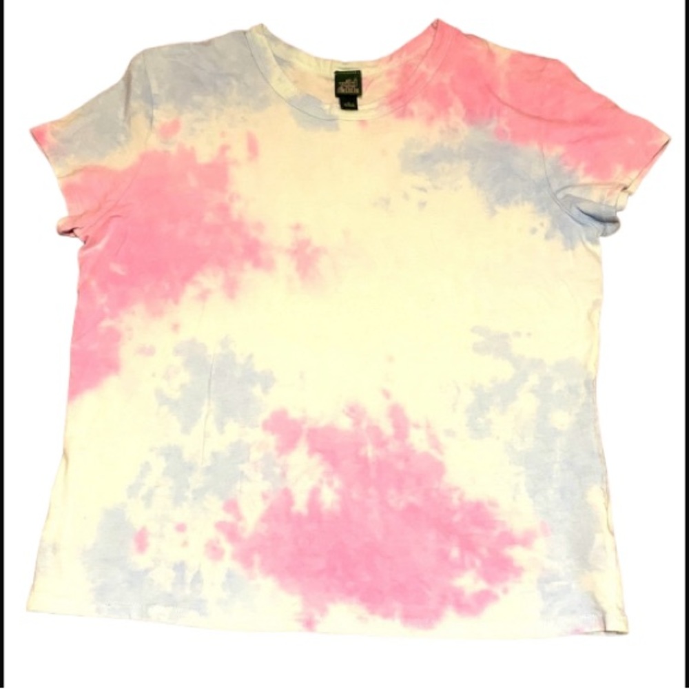 Wild Fable women’s size large purple/blue tie dye crop top basic tee